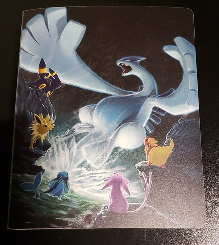 Lugia bursting from the waters surface