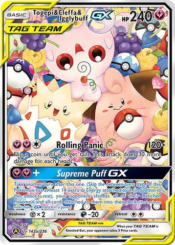 143a:236 Togepi & Cleffa & Igglypuff GX