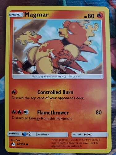 Double text English Magmar