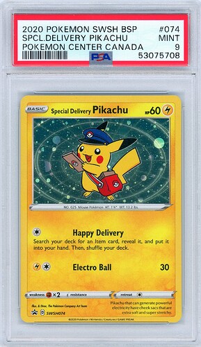 PSA 9 Special Delivery Pikachu 1..