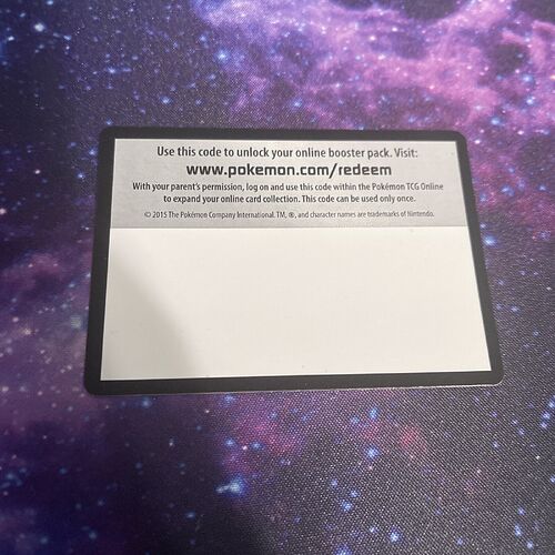 half blank code card
