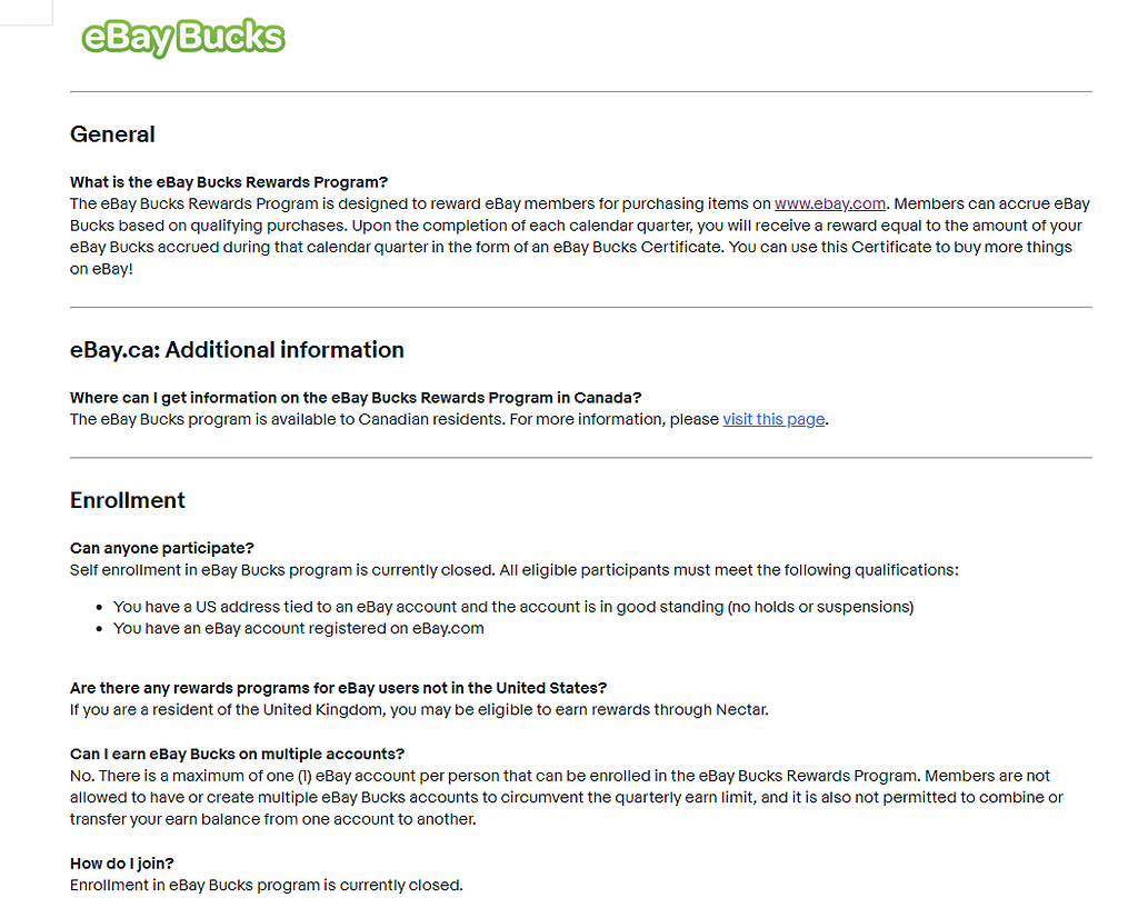 How can I participate in eBay Bucks? General Elite Fourum