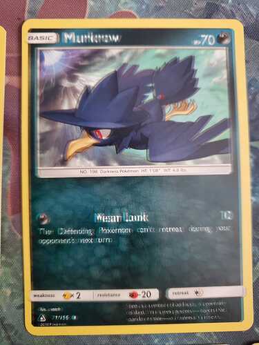 Double text English Murkrow