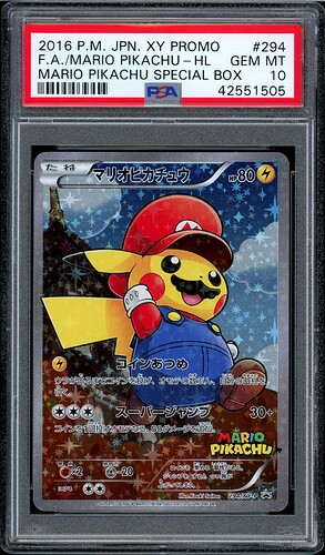 2016 JPN Mario Pikachu FA - Front