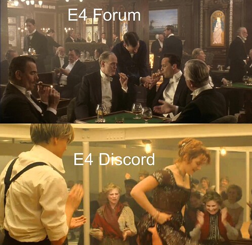 e4 forum vs discord