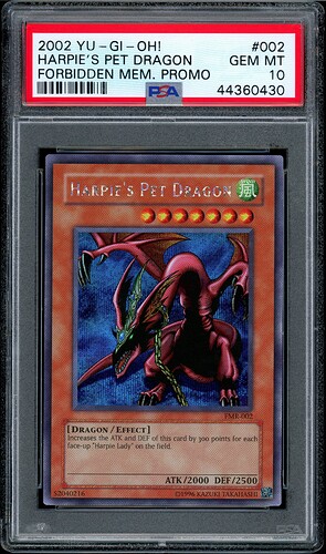 2002 YGO Harpie's Pet Dragon - Front