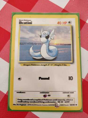 Double text Base Dratini