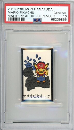 Mario Pikachu December Hanafuda