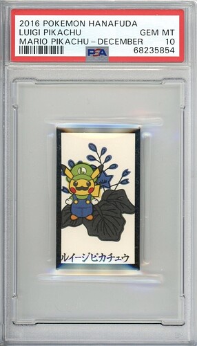 Luigi Pikachu December Hanafuda