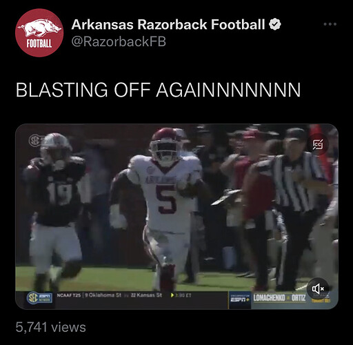 Arkansas Football Meme