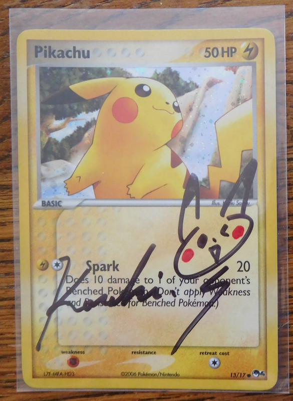 Autographed Evolutions Pikachu Card Limited Supply