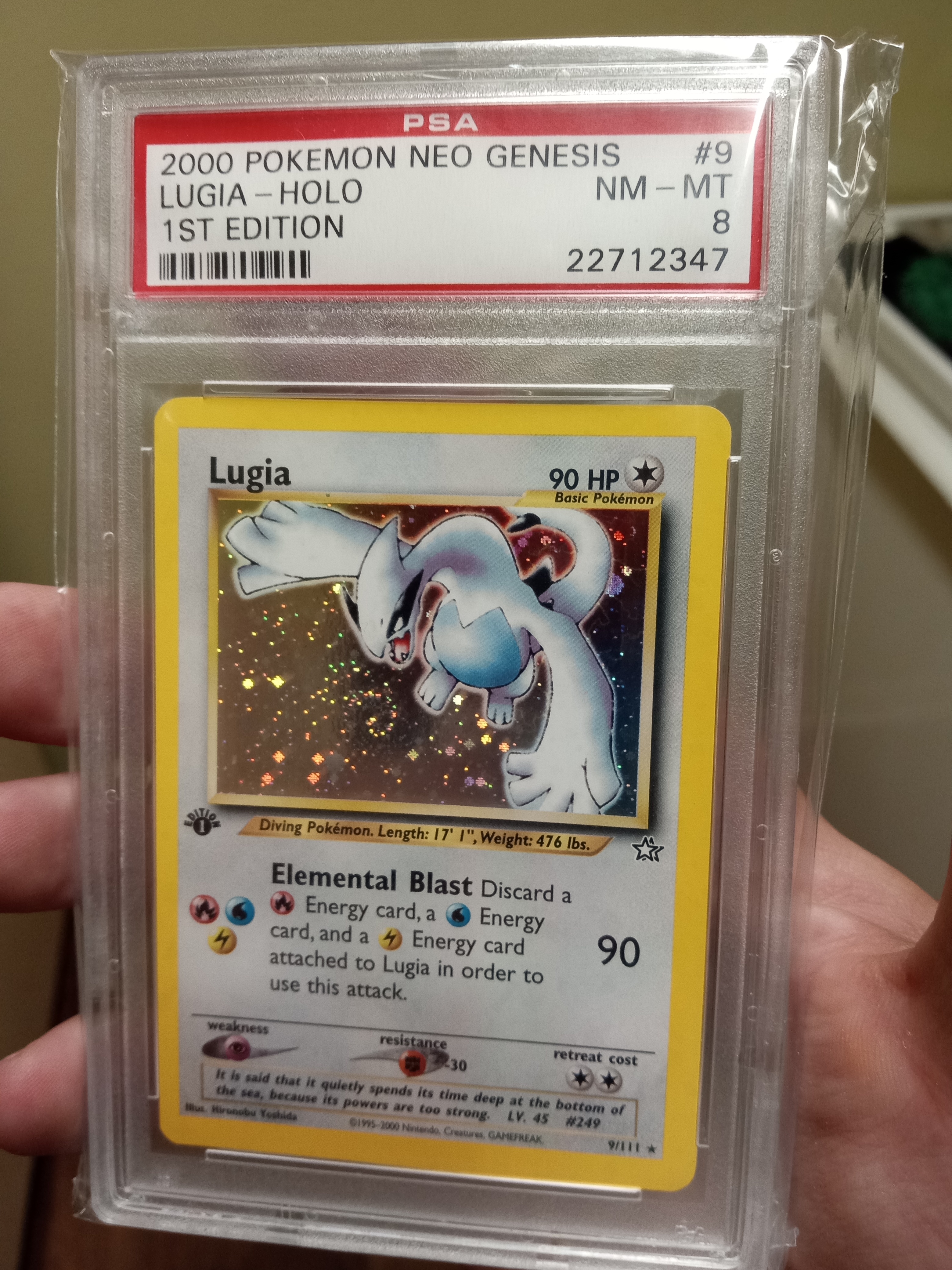 Lugia Pokemon Clear Card The Power of Us Movie Nintendo Japanese From Japan  F/S