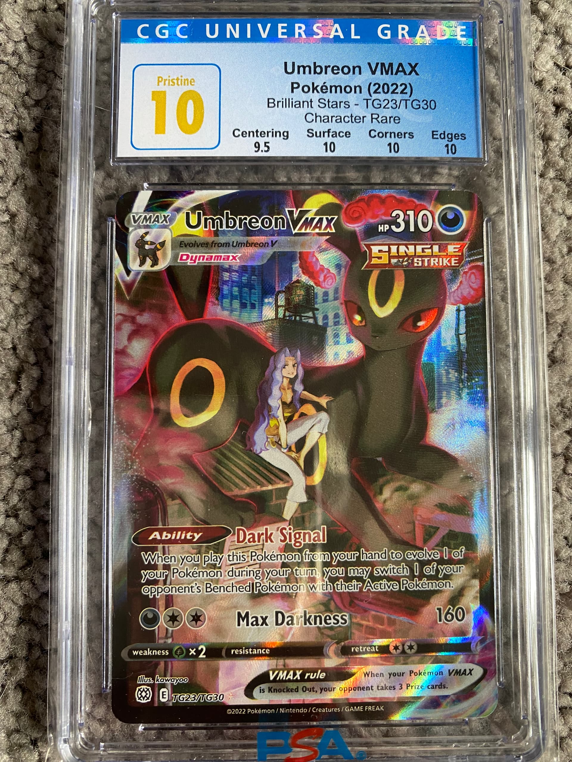 PSA10 Karen's Conviction 081/070 Pokemon Card 2021 Japan SR
